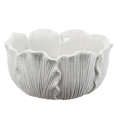 DISHGARDEN LEAF 9X4.75" WHITE