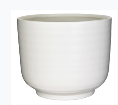 POTTERY 6.5" CERAMIC WHITE