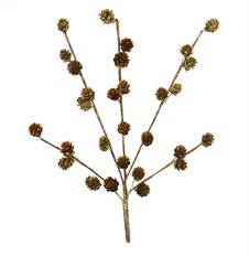 PINE CONE SPRAY GLT 25.75" GOLD