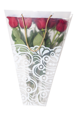 BAG 18"H 13X4.5"O TOP DOILY PATTERN