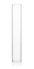 CHIMNEY CYLINDER GLASS 12"H 2" O CL