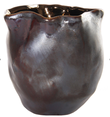 CERAMIC ORGANIC 14CM PEWTER
