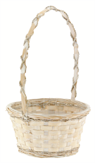 BASKET 8.5" BAMBOO/ROPE WW
