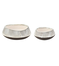 GARDEN DISH STRATA SET/2