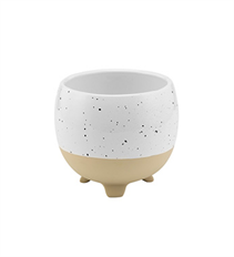 FOOTED PLANTER SPECKLE