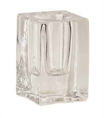TAPER CANDLE HOLDER 2.25"H CLEAR