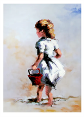 CANVAS GIRL WITH BUCKET