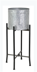 PLANTER ON STAND 8X16" GALVANIZED