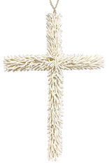 CROSS WILLOW 32X22" BLEACHED