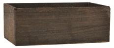 PLANTER 10" RECTANGLE WOOD BROWN