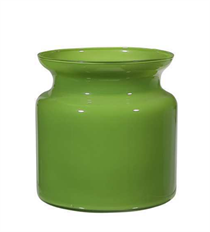 JAR GLASS SMALL 6X6" LIME