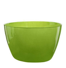 BOWL GLASS DELHI 4.75X8" LIME