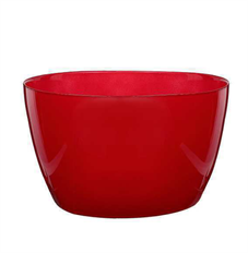 BOWL GLASS DELHI 4.75X8" RED