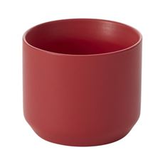 POTTERY CYLINDER 2.75"H 2.75"O RED