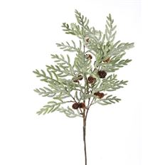 CYPRESS PINE CONE BRANCH 34" LT GR