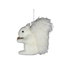 SQUIRREL 6" WHITE/ NATURAL