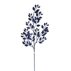 LEAF SPRAY GLITTER MID BLUE