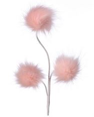 FLAMINGO FEATHER BALL SPRAY 24" COR