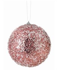 ORNAMENT GLITTER SEQUIN BALL 6"PK