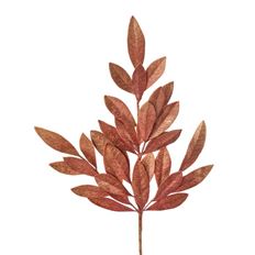 BAY LEAF SPRAY 20.5" SPARKLE COPPER