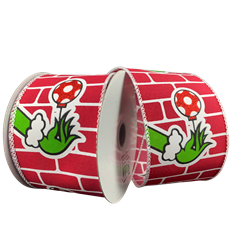 BRICK ELF HAND 2.5&quot;X10YD RED/WHITE