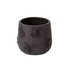 SCUTTLING SPIDER POT 5.25X4.75" BLK