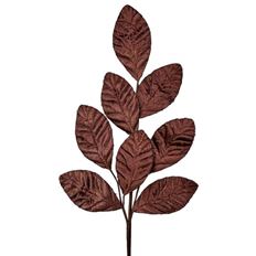 BAROQUE VELV W/GLITT LEAF STEM 27"