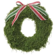 MOSS WREATH 12" GREEN