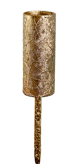 CANDLE STICK METAL GOLD 5"