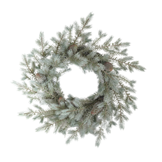 PINE WREATH W/ PINECONE 22"