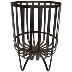 BASKET METAL LOG 24X16"