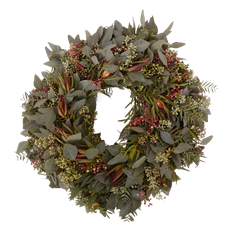 SEEDED SAFARI  PEPPER  12" WREATH