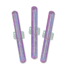 WRISTLET SHIMMER SLAPS PURPLE 3/PK