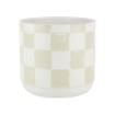 CERAMIC POSY PLANTER 6" CHECKMATE