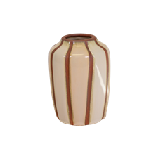 CERAMIC BUDVASE 5.25"H 1.25"O BROWN