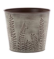 POTCOVER FERN 6.5X7" GREEN