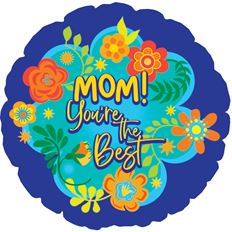 MYLAR 17 MOM YOU'RE THE BEST 5/PK