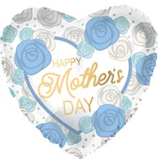 MYLAR 17 MOTHER'S DAY BLUE 5/PK