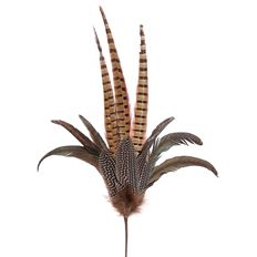 PHEASANT FEATHER 26" BRWN/GRN