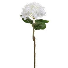 HYDRANGEA REAL TOUCH 23.5" WHITE