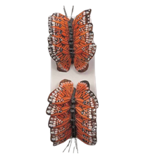 BUTTERFLY MONARCH 2.5" ORANGE 12/PK