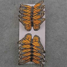 BUTTERFLY MONARCH 4.75" YELLOW 12/P