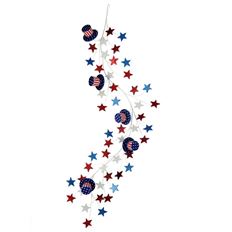 AMERICANA GARLAND HAT W/STARS 48"
