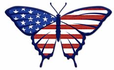 SIGN BUTTERFLY 13.5X8.45"H FLAG