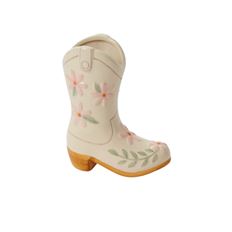 VASE COWGIRL BOOT 7.25"H 2"X3"O