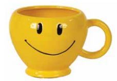 MUG SMILE FACE 5.5" ROUNDED