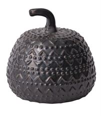 PUMPKIN 8"H 8"D EERIE GRAY