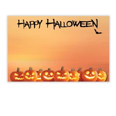 CARD HALLOWEEN PUMPKINS 50/PKG