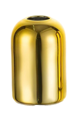 BUDVASE 3.5"H 2.25"D .5"O GOLD