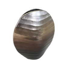 OMBRE METAL BOWL 6X9" GOLD/BROWN